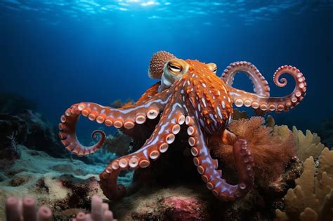 Premium AI Image | Camouflaged Octopus in its Natural Habitat