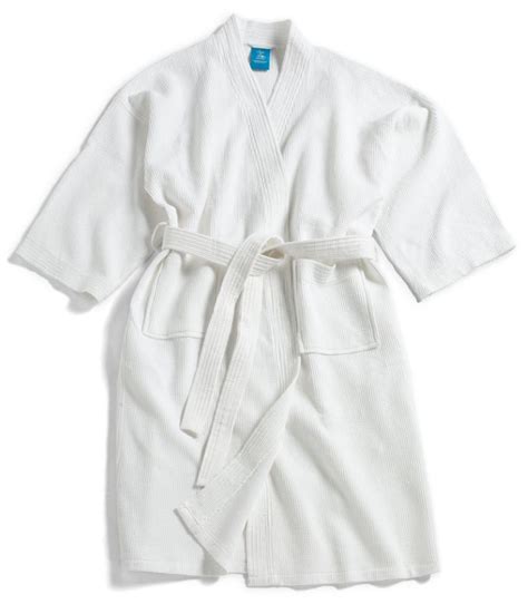 Spa Waffle Weave Bath Robe 100 Cotton One Size Fits Most By 18