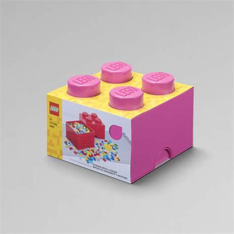 Lego Storage Brick 4 Rosa Casas Design Shop