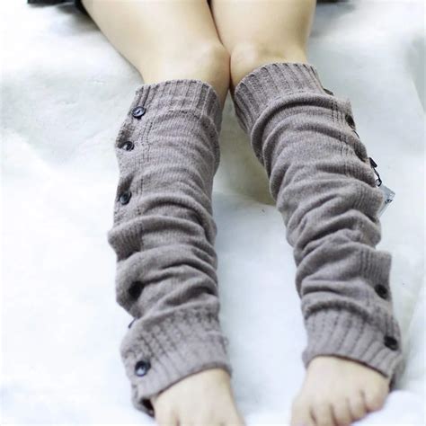 Winter Knitted Leg Warmers For Boots Womens Thigh High Leg Warmers