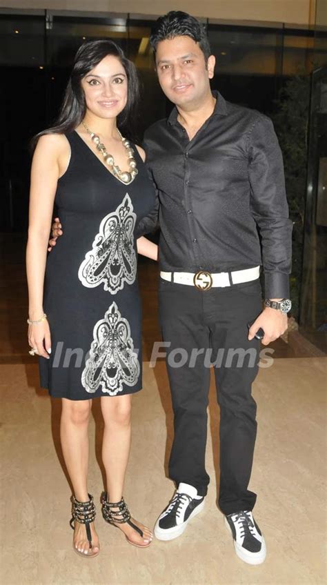 Bhushan Kumar With Wife Divya Kumar At Farah Khans House Warming Party