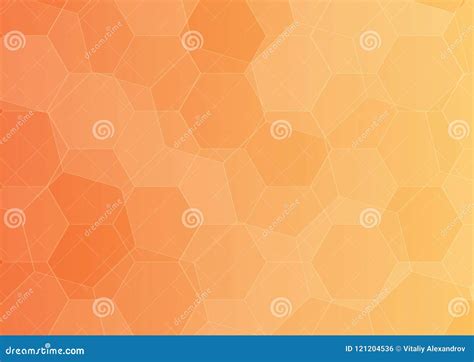 Yellow Hexagon Background Backdrop Image Stock Illustration