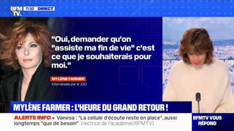 Myl Ne Farmer L Emprise L Heure Du Grand Retour Bfmtv Youtube