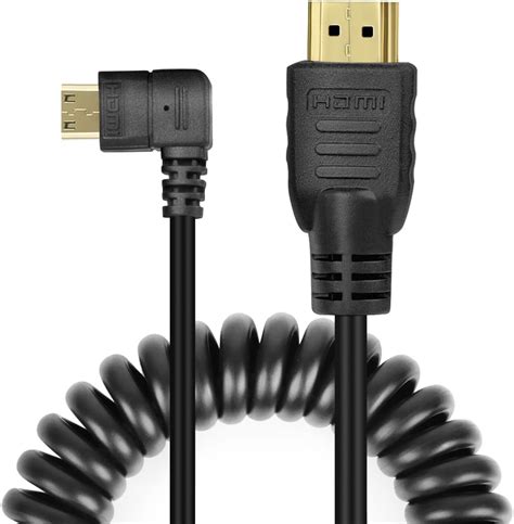 Amazon UCEC Mini HDMI HDMIケーブル 直角コイル HDMI ミニHDMIアダプター オス 高速 ノート