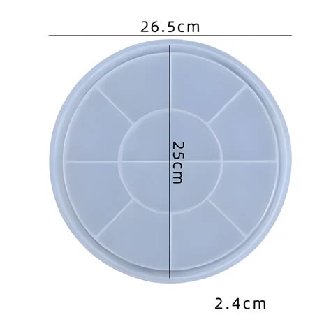 Molde De Silicona Bandeja Circular INSUMOS COSMETICA