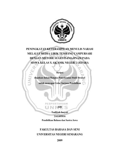 Fakultas Bahasa Dan Seni Universitas Negeri Semarang