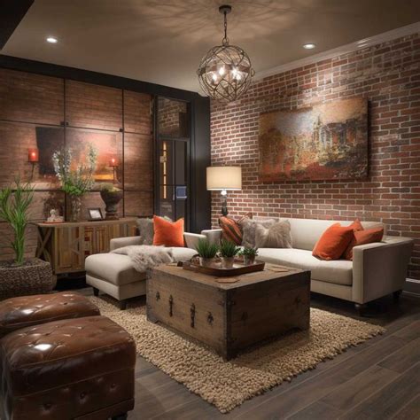 15 Inspiring Living Rooms With Brick Walls You Ll Love 333 Images