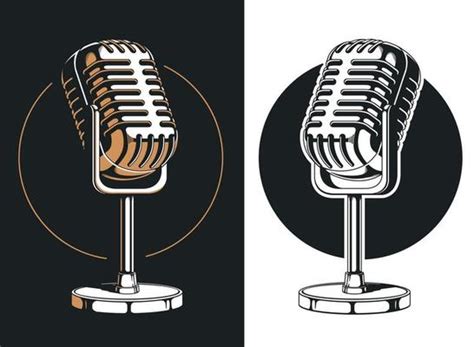 Microphone Silhouette Vector Art, Icons, and Graphics for Free Download