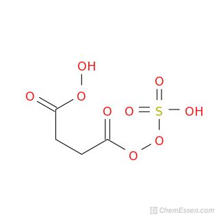 Oxo Sulfoperoxy Butaneperoxoic Acid Structure C H O S Over