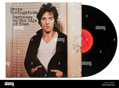 Bruce Springsteen Album Darkness On The Edge Of Town Stock Photo Alamy