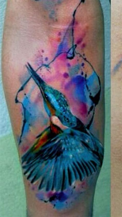 Watercolour Kingfisher Tattoo Kingfisher Tattoo Tattoos Watercolor