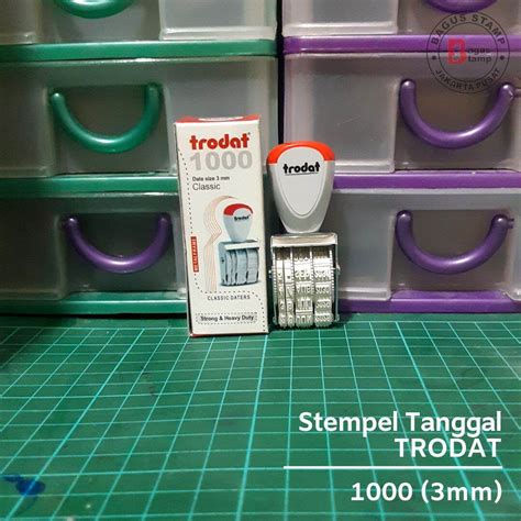 Stempel Tanggal Manual Trodat Std Line Dater Mm Mm Lazada