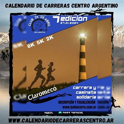 Carrera Nocturna Solidaria Claromecó 2024 Calendario de Carreras