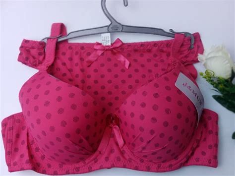 Sexy Padded Dark Hot Pink Bra And Panties Set Gutspk