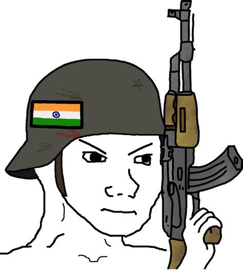 Indian Army Wojak Blank Template - Imgflip