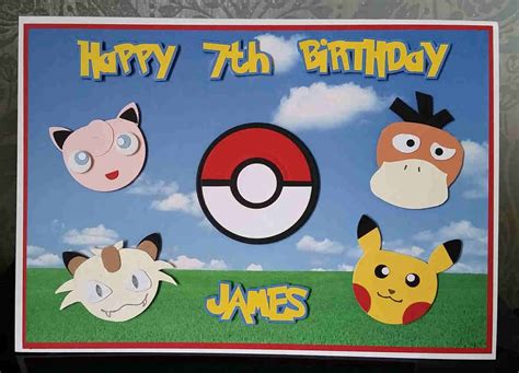 Pokemon Birthday Card