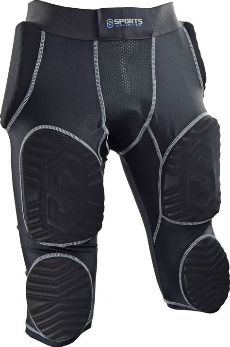 Sports Unlimited Adult 7 Pad Integrated Football Girdle Flex Thigh