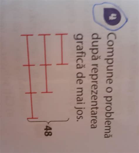 O 4 Compune o problemă după reprezentarea grafică de mai jos Dau