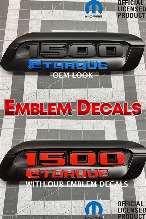 RAM 1500 DT 1500 ETORQUE Hood Emblems Overlay Etsy