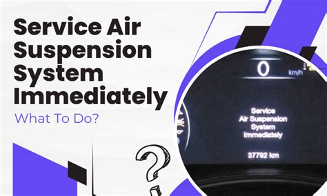 Service Air Suspension System Immediately What To Do Engine Diary