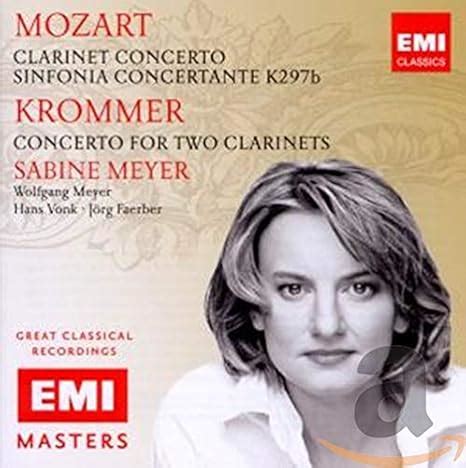 Mozart Krommer Meyer Sabine Mozart Clarinet Concerto Sinfonia