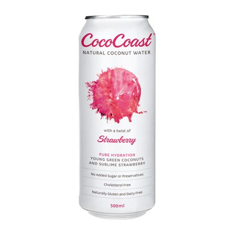 Strawberry Coconut Water Cococoast Australia