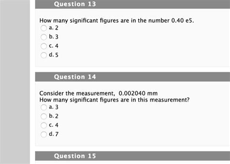 Solved How Many Significant Figures Are In The Number 040