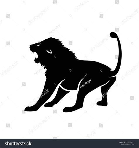 Angry Lion Animal Isolated Vector Illustration Stock Vector (Royalty ...