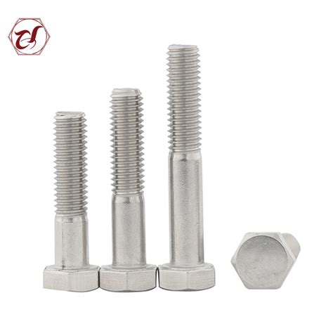 Half Thread Stainless Steel A A Din Hex Head Bolt China