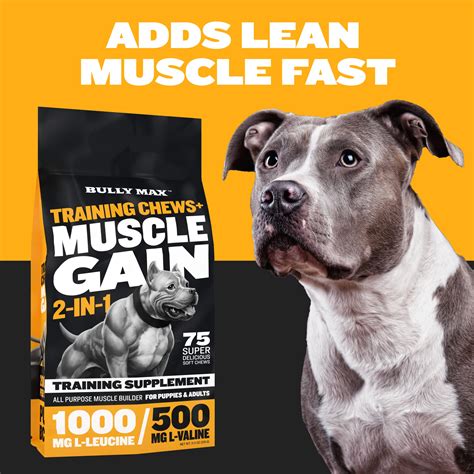 Bully Max Muscle Building Chews For Builds Muscle Adds Mass Boosts