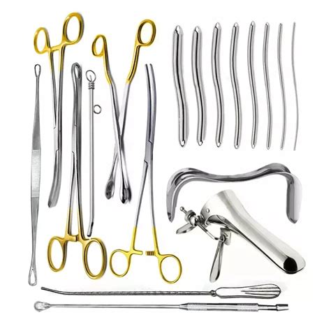 Top Quality Dilatation And Curettage Set Gynecology Instruments Set Of 18pcs Buy Professional