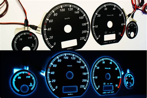 Volkswagen Vento Jetta MK3 Design 2 PLASMA TACHO GLOW GAUGES