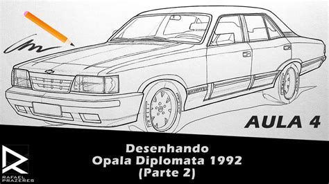 Como Desenhar Carros Desenhando Opala Diplomata Parte