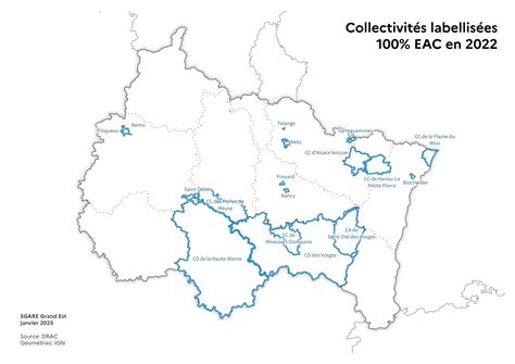 17 collectivités labellisées 100 EAC dans le Grand Est