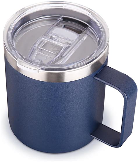 Suswim 12oz Stainless Steel Insulated Coffee Mug With Handle Double