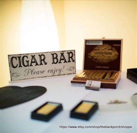 CIGAR BAR Cigar Bar Signs Wedding Signs Bar Signs Cigar - Etsy