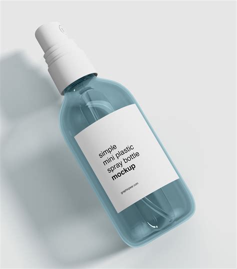 便携小支装喷雾瓶外观设计样机 Mini Spray Bottle Mockup 设计小咖