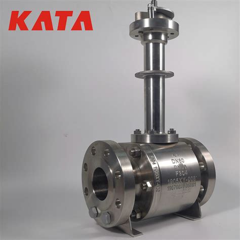 Kata Valve Bolted Bonnet Cryogenic Trunnion Ball Valve Suits For Low