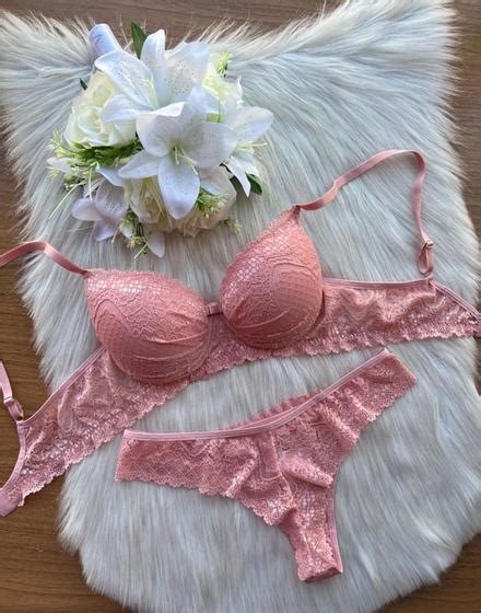 Lingerie Rendado Sensual Sexy Calcinha Fio Milena Conjunto De