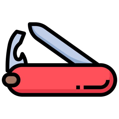 Swiss Army Knife Surang Lineal Color Icon