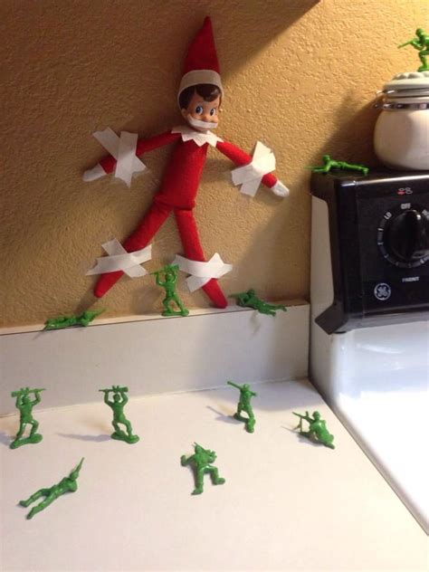 Taped Up Elf On The Shelf Shelves Elf