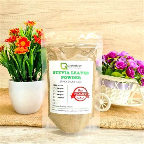 Daun Stevia Bubuk Stevia Leaves Powder Gram By Granology