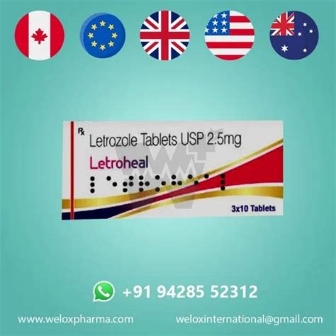 Letrozole Letroheal Tablets Mg Strip At Rs Stripe Smruti