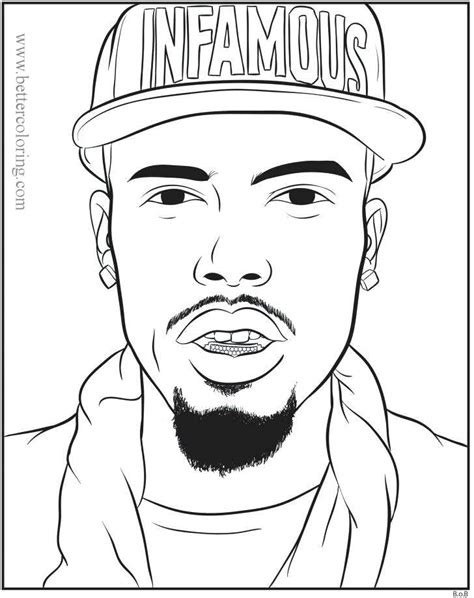 Tupac Rapper Coloring Pages Free Printable Coloring Pages