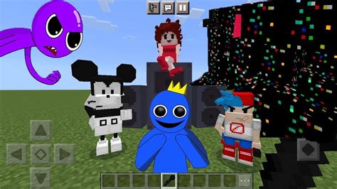 Pibby Glitch Rainbow Friends And Friday Night Funkin The Attack Of Apocalypse In Minecraft Pe