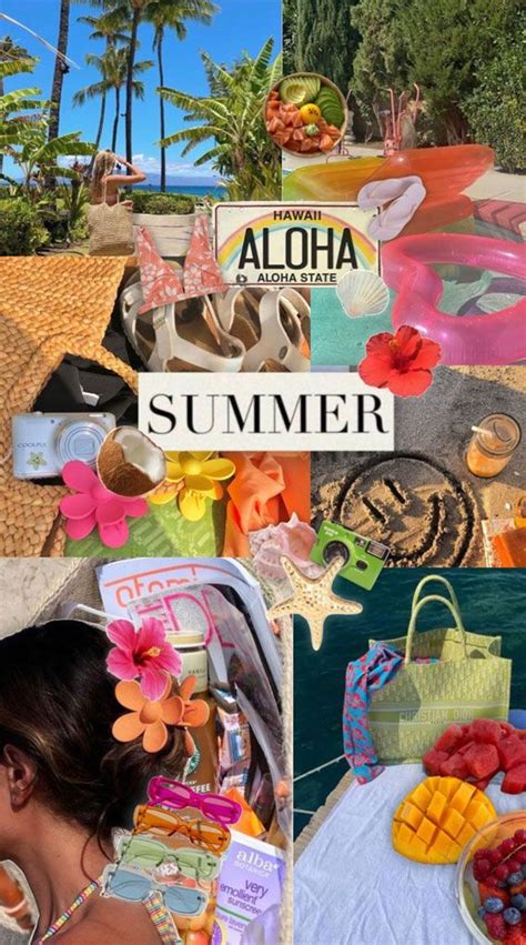 50+ Summer Mood Board Wallpapers : Hawaii Aloha Mood Board | Cute summer wallpapers, Summer ...