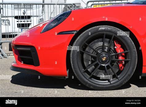 Mugello Circuit Italy September Detail Of Alloy Wheel With