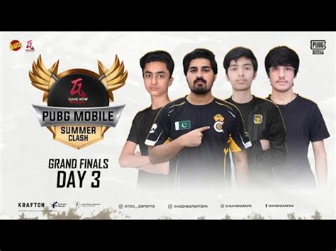 GRAND FINALS DAY 3 GAMENOW ESPORTS PUBG MOBILE SUMMER CLASH YouTube