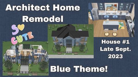 Sims Freeplay ~ Architect Home Remodel {blue Themed House} House 1 Small Lot 🏠🏗 ️ Youtube