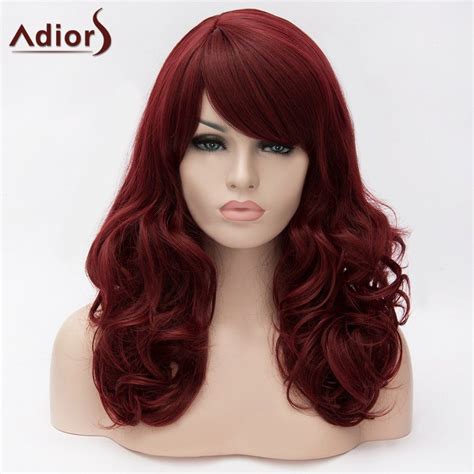 23 Off Adiors Long Side Bang Shaggy Wavy Synthetic Wig Rosegal